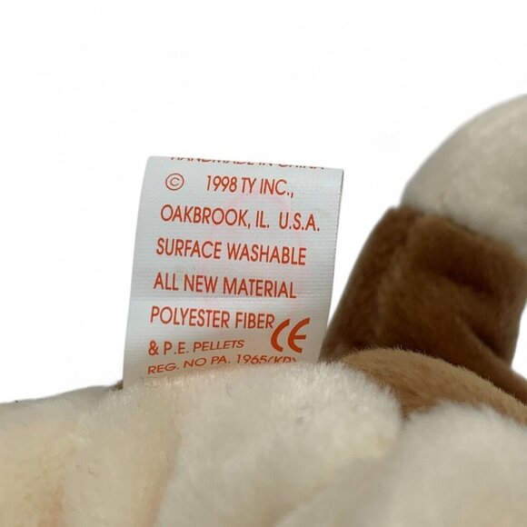 TY Beanie Babies Tracker The Bloodhound 8" Plush Toy Collectible Brown 1998 NWT - Picture 4 of 6